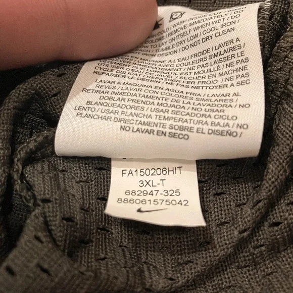 Vintage 2006 Nike Big Swoosh Spellout Jersey Mesh Short Sleeve - Picture 8 of 12